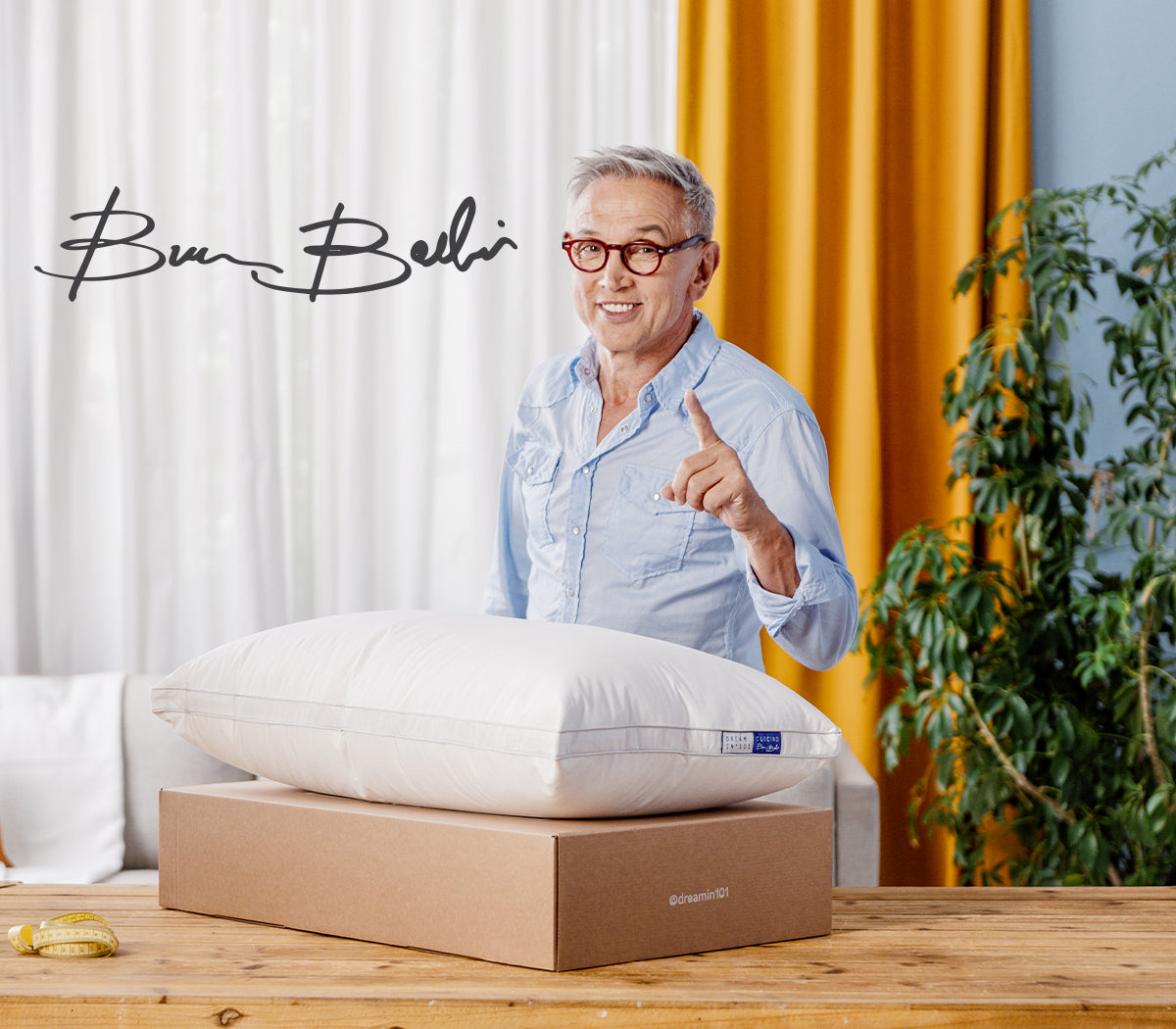 Dreamin101 Guanciale Bruno Barbieri Soffice In Piumino Oca E Anatra Tessuto 100% Cotone 50X80 Cm