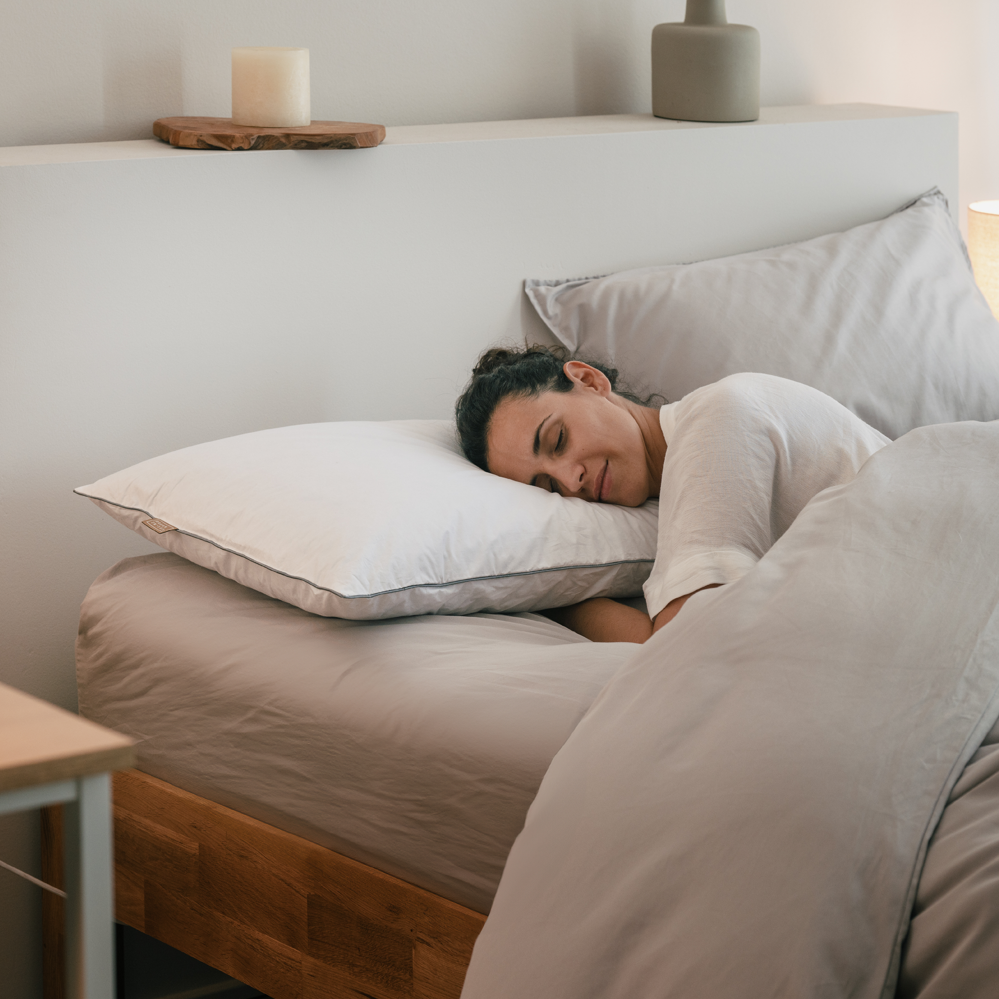 Dreamin101 Federa In Piumino Più Uno Imbottita In 100% Piumino D'Oca E 100% Cotone 50X80