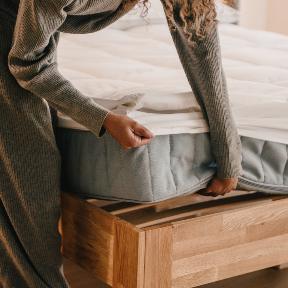 Dreamin101 Stratopper Coprimaterasso Imbottito In Piumino E Piumette Con Angoli Aderenti