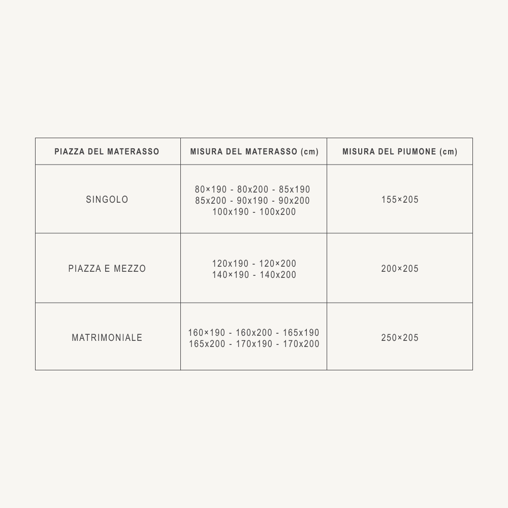 Piumino Cassiopea leggero