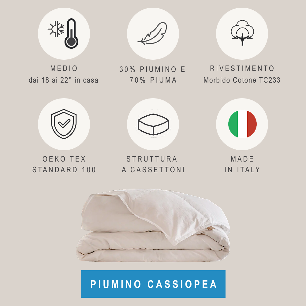 Piumino Cassiopea medio