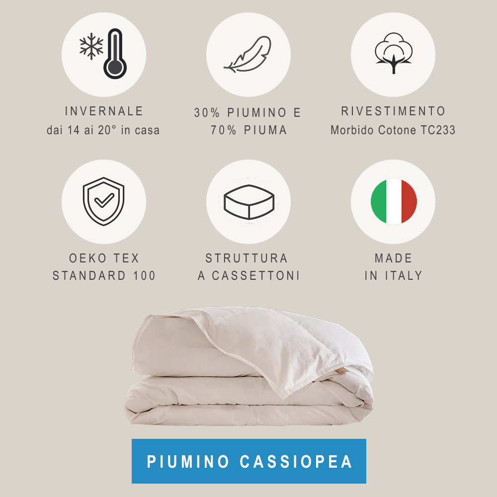 Piumino Cassiopea invernale