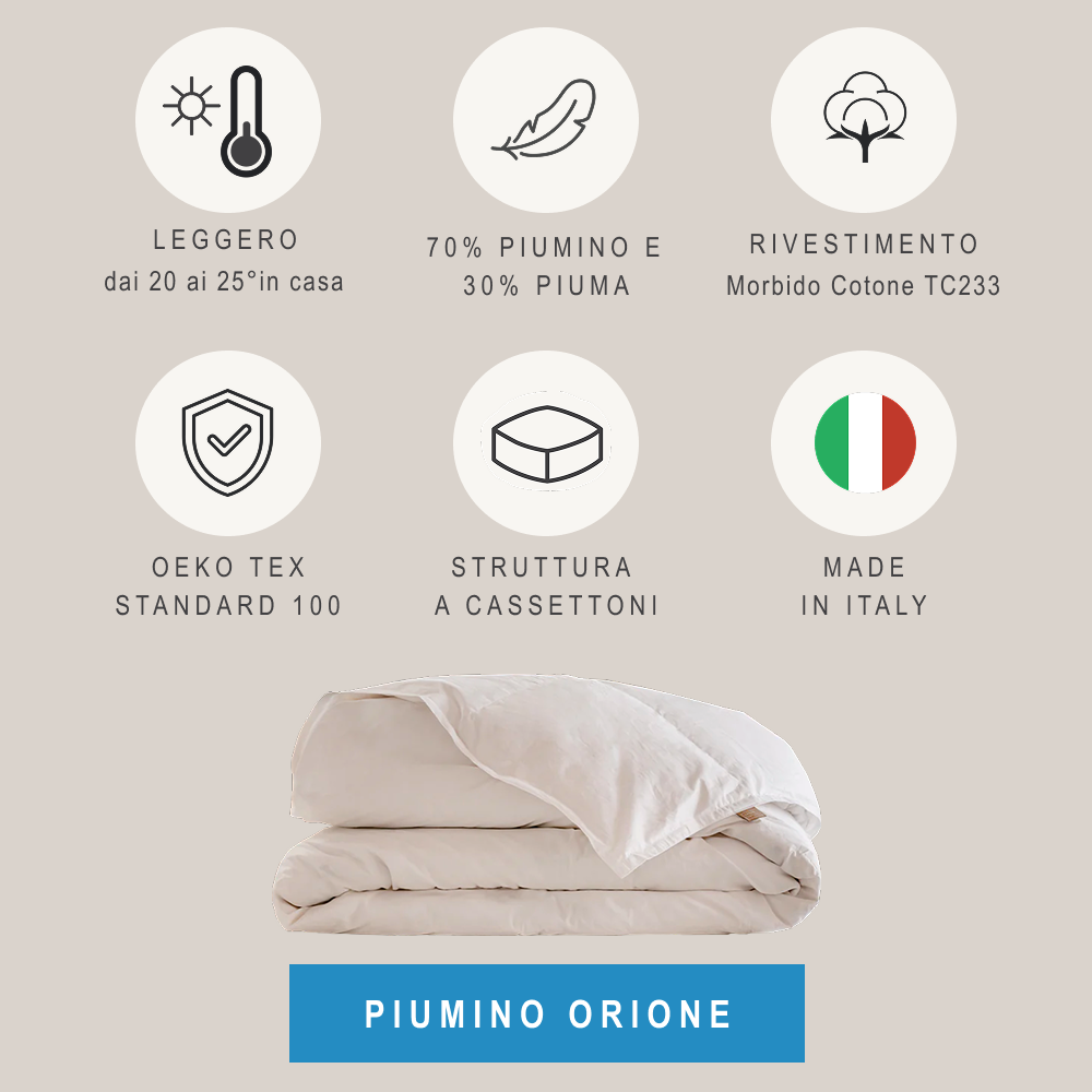 Piumino Orione leggero
