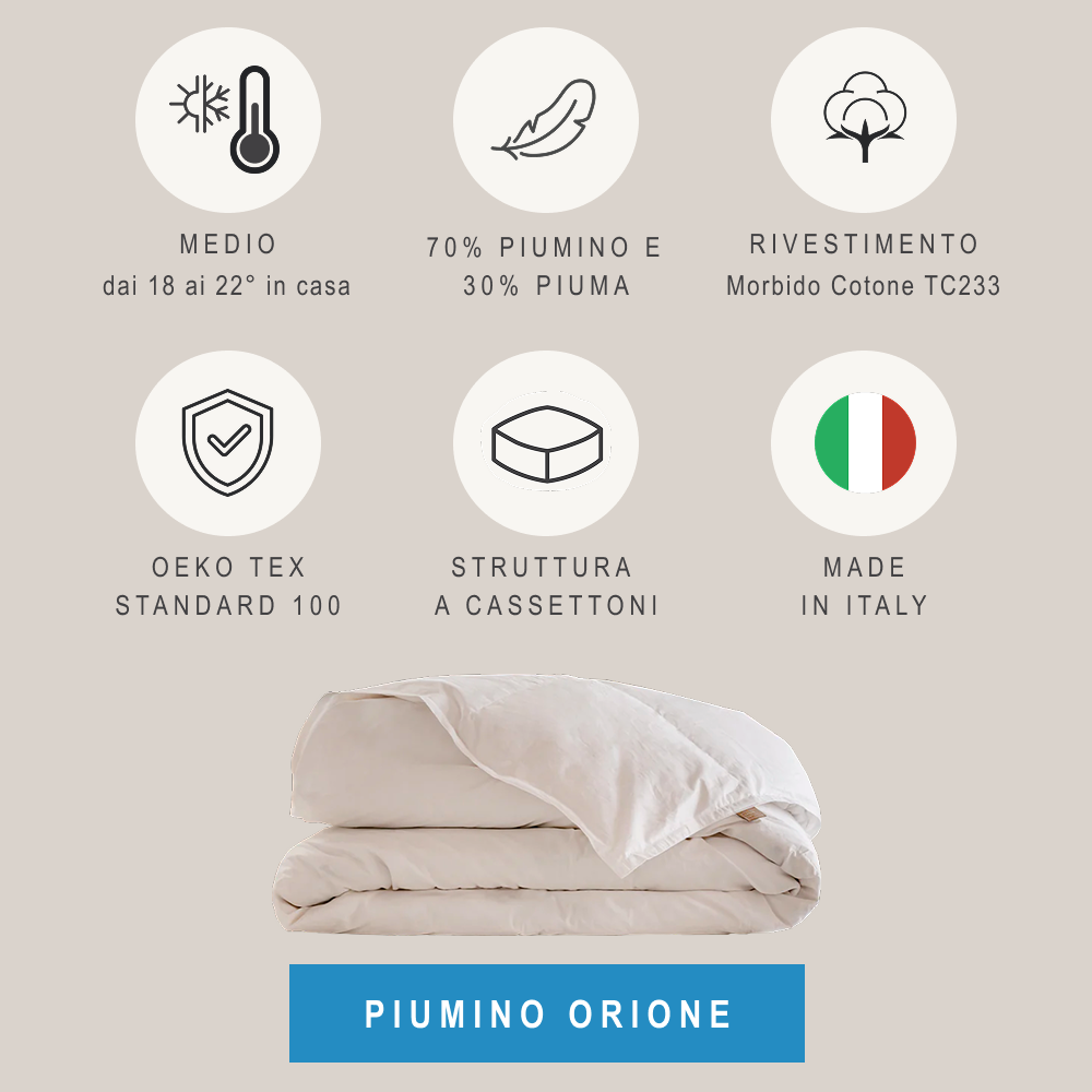 Piumino Orione medio