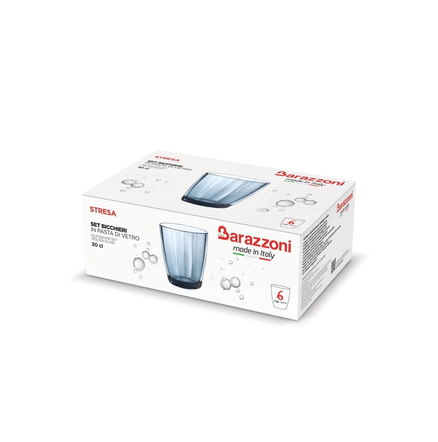 SET 6PZ STRESA BLU