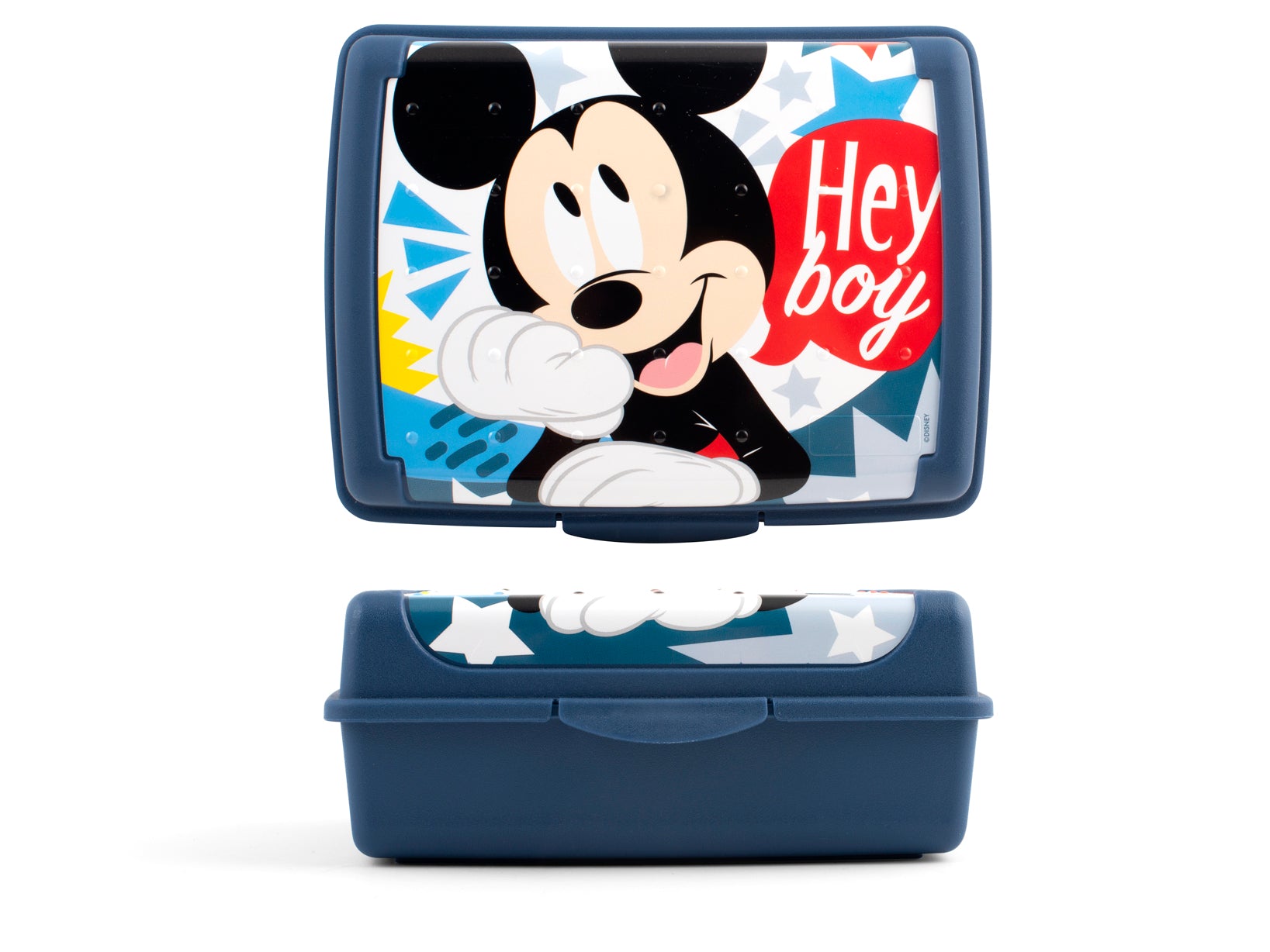 Disney Mickey Porta Pranzo Bimbo, Porta Merenda In Plastica, Lunch Box, Bpa Free, 17X13X6.5Cm, Linea Icon