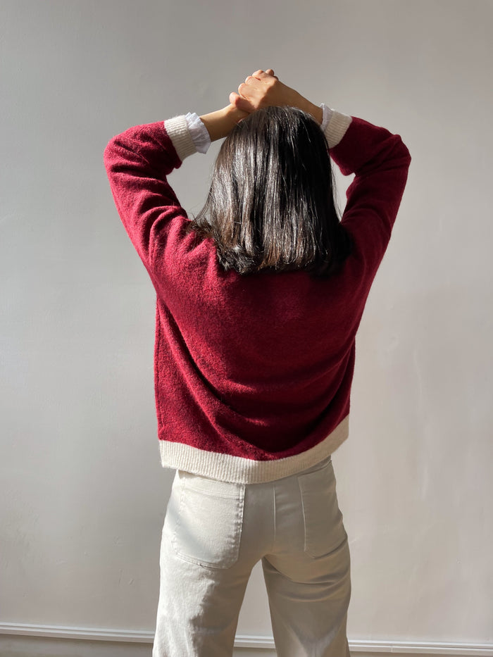 Maglia Sofia Borgogna