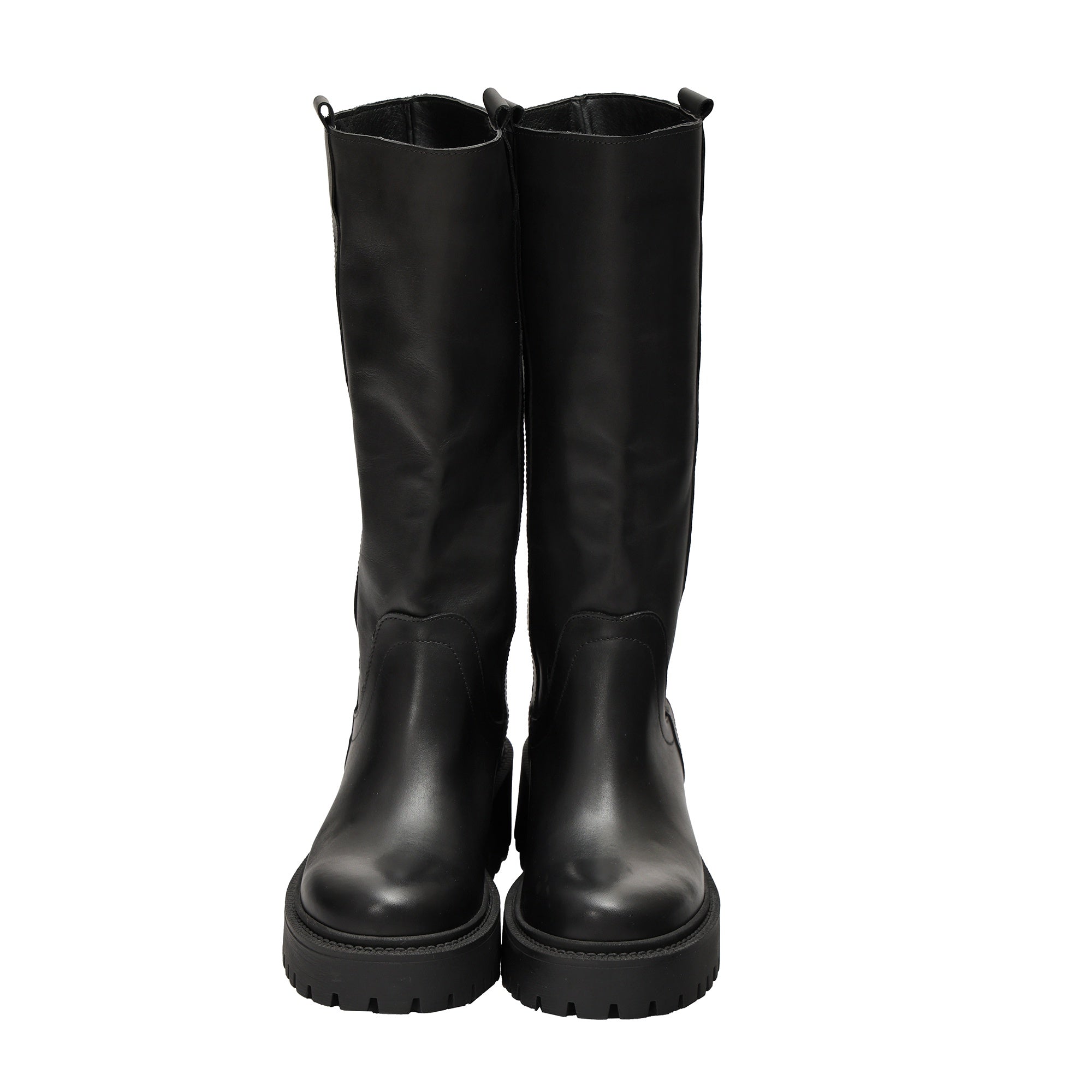 Stivale in vera pelle Nero
