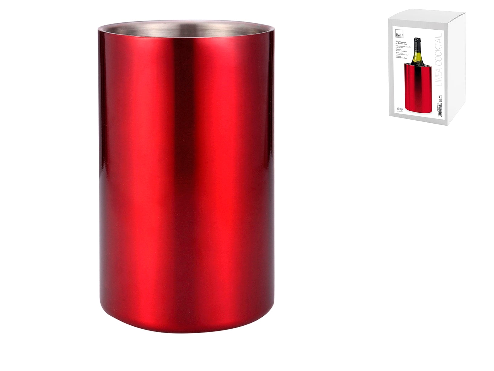 Rinfrescatore Rigido Inox  Rosso ZR941-0401.