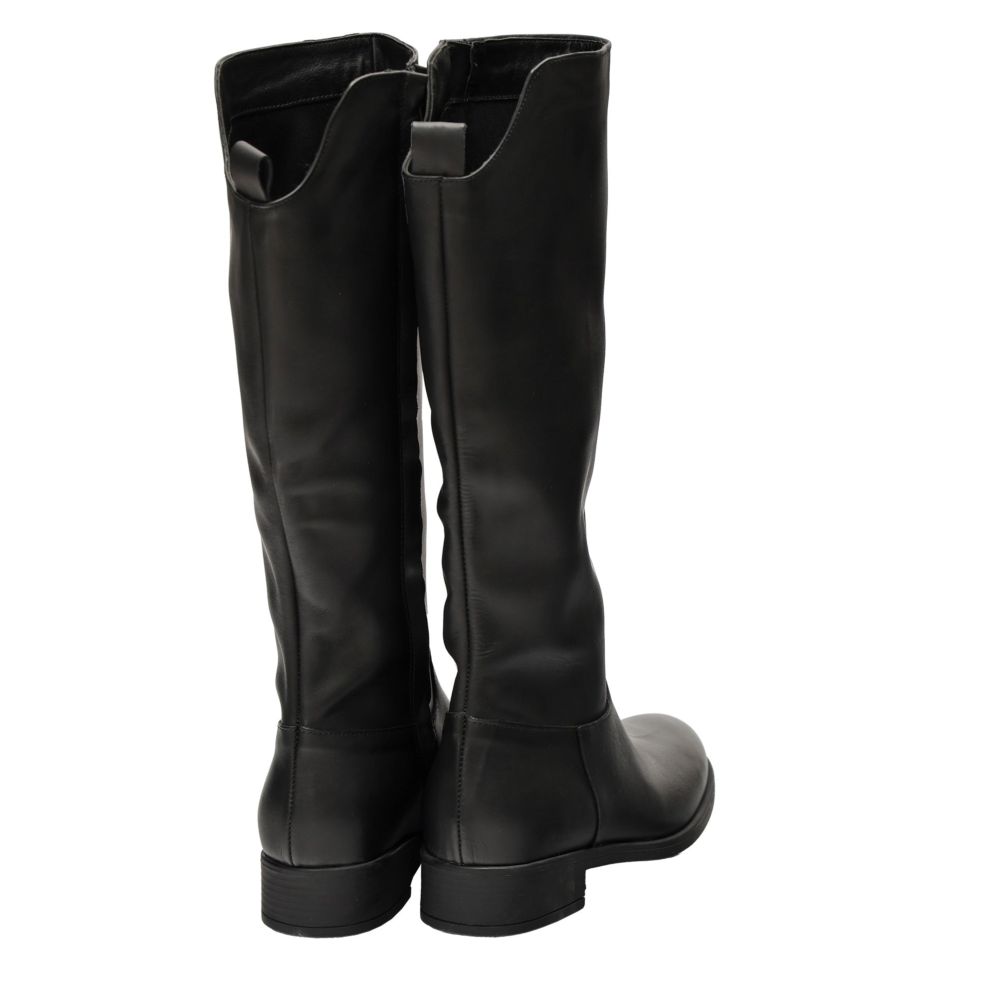 Stivale in vera pelle Nero