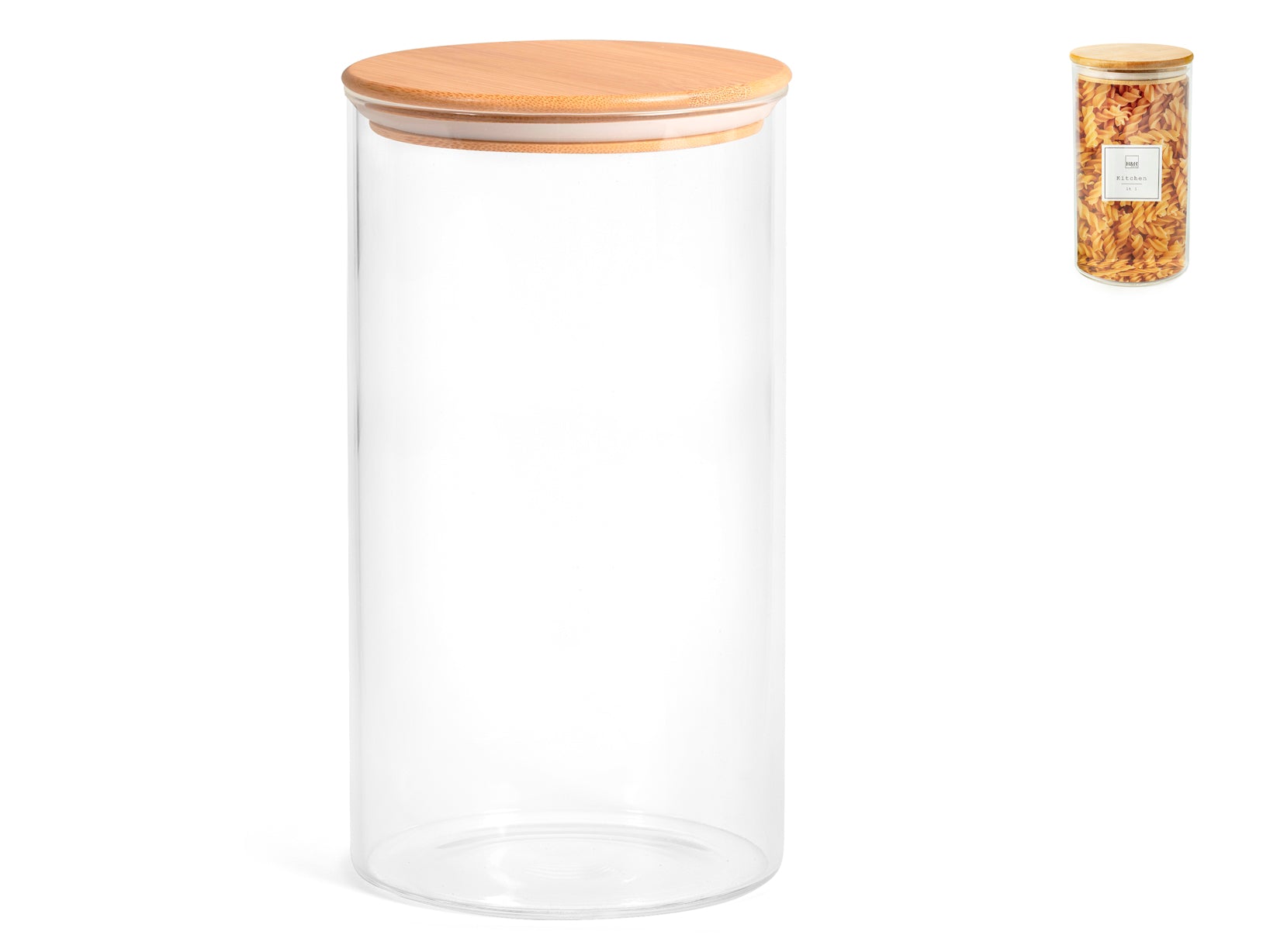 Barattolo In Borosilicato T/Bambu'Cc1000