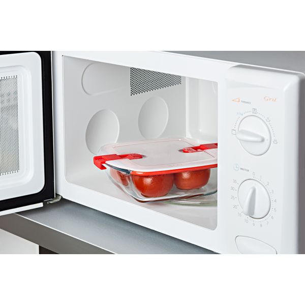 Pyrex® Cook & Heat - Set of 5 contenitori con coperchio con valvole sfiatavapore ideali per il microonde