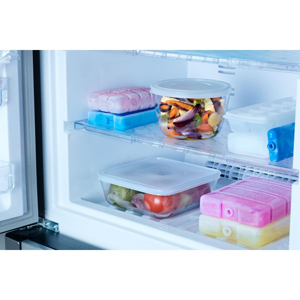 Pyrex® Cook & Freeze - Set di 8 teglie rettangolari con coperchio ideale per la conservazione in freezer