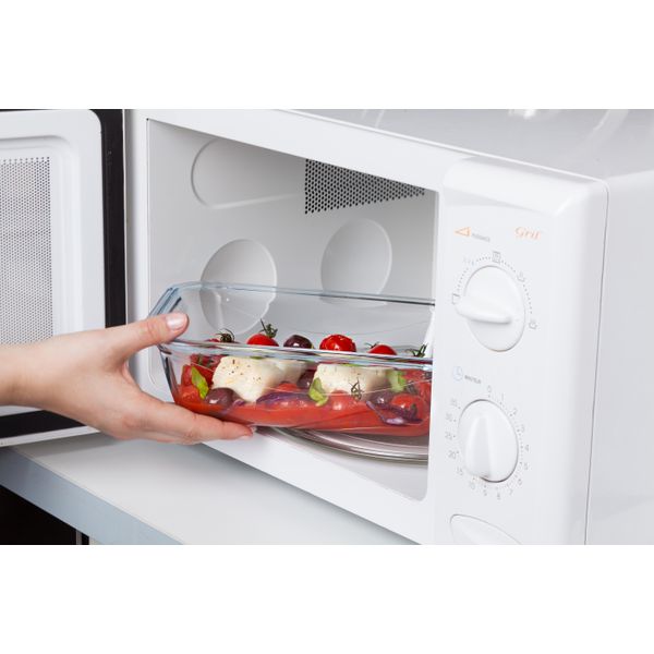 Pyrex® Cook & Go - Set di 3 Lunch Box rettangolari in vetro con coperchio ermetico 0,8L