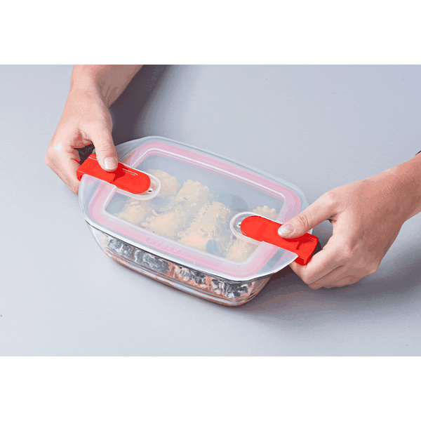 Pyrex® Cook & Heat - Set of 5 contenitori con coperchio con valvole sfiatavapore ideali per il microonde