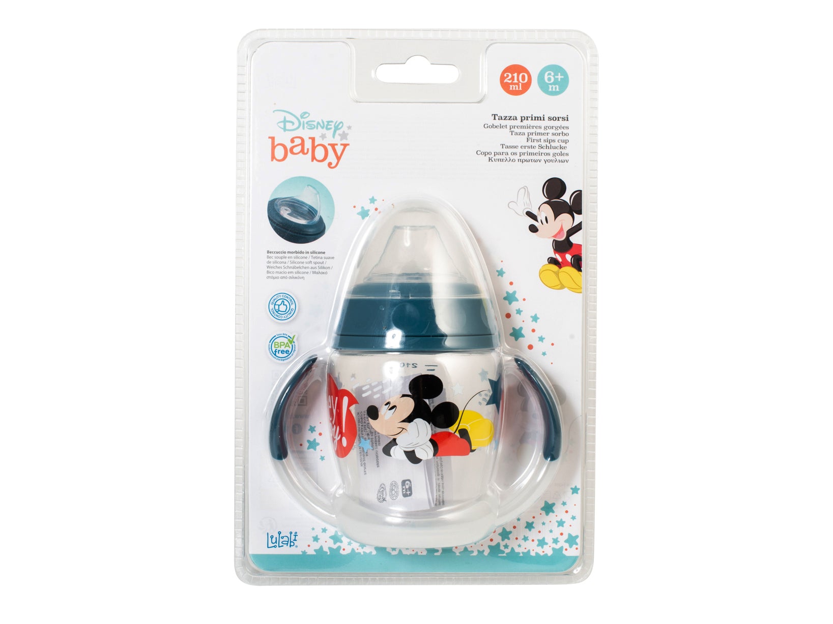Disney Mickey Icon Tazza 1° Sorsi, Polipropilene, 210Ml