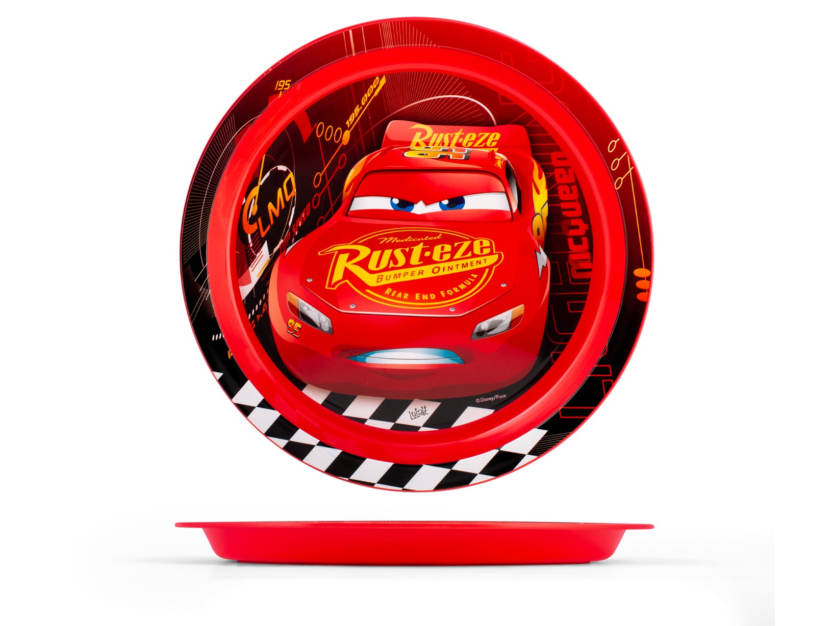 Cars Set 3 Pezzi Bimbo, Polipropilene, Rosso, Decorato