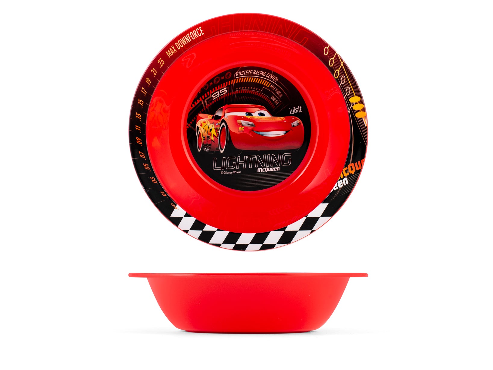 Cars Set 3 Pezzi Bimbo, Polipropilene, Rosso, Decorato