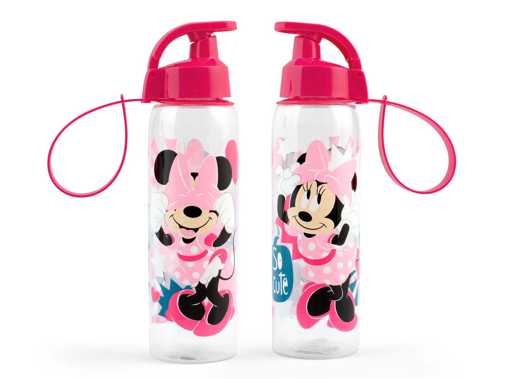 Minnie Icon Bottiglia Termica Bimba, Borraccia In Acciaio Inox, Decorata, Lt 0,5, Ermetica, Bpa Free