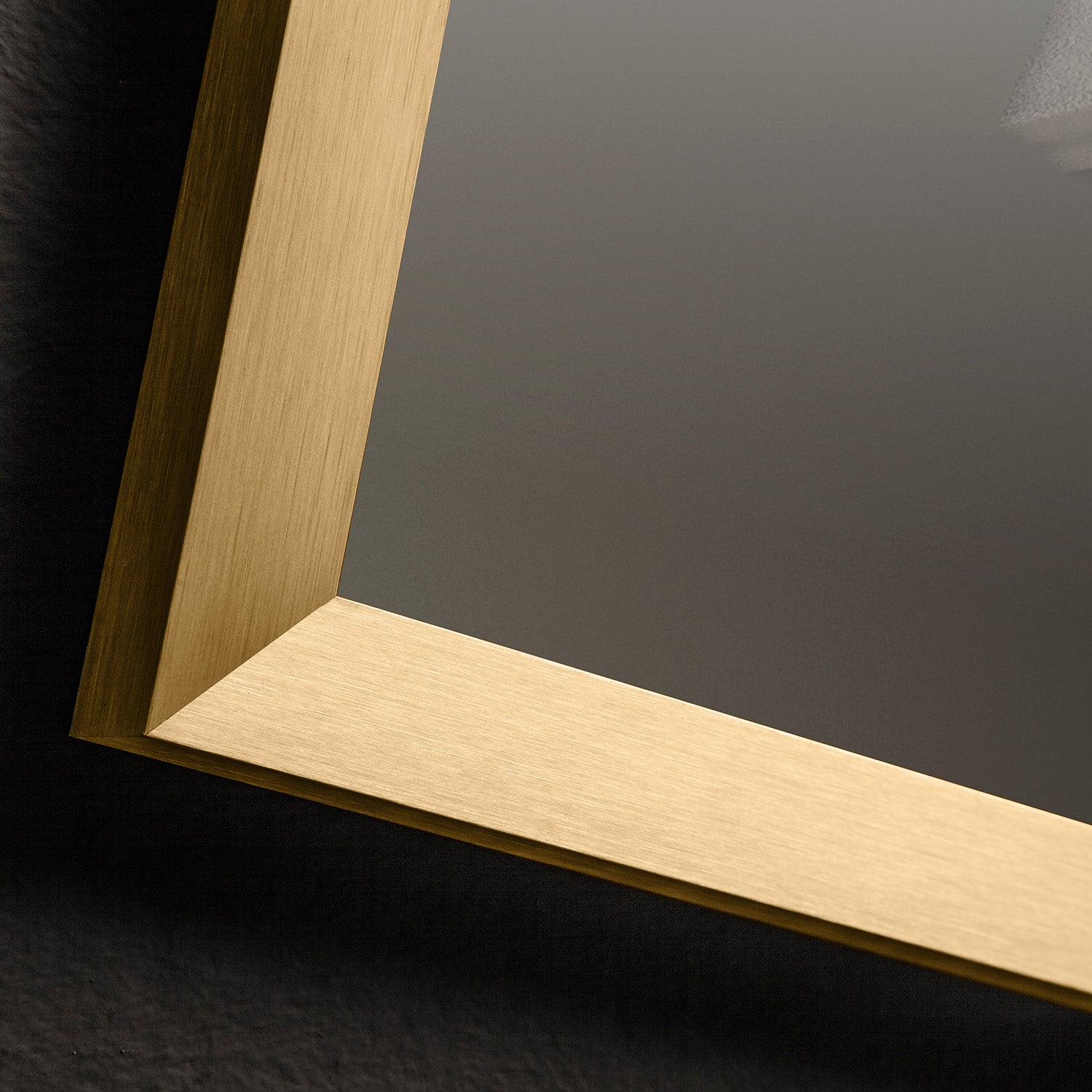 Specchio da parete GERACE in ALLUMINIO BRUSHED GOLD