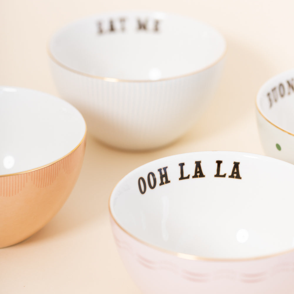 Ciotole Per Cereali Con Slogan (Set Da 4)