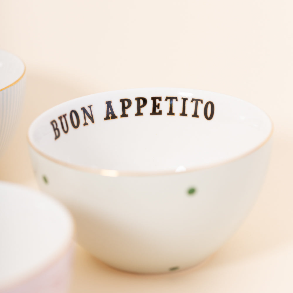 Ciotole Per Cereali Con Slogan (Set Da 4)