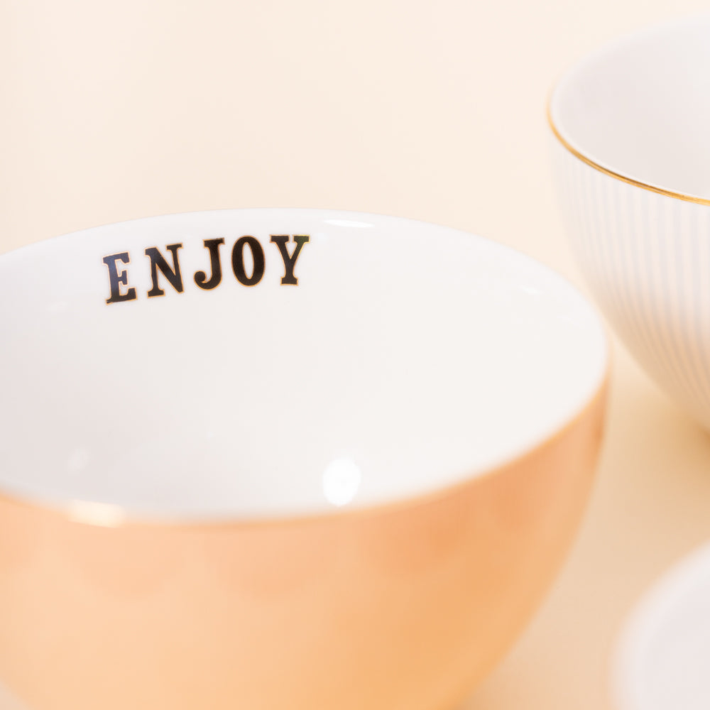 Ciotole Per Cereali Con Slogan (Set Da 4)