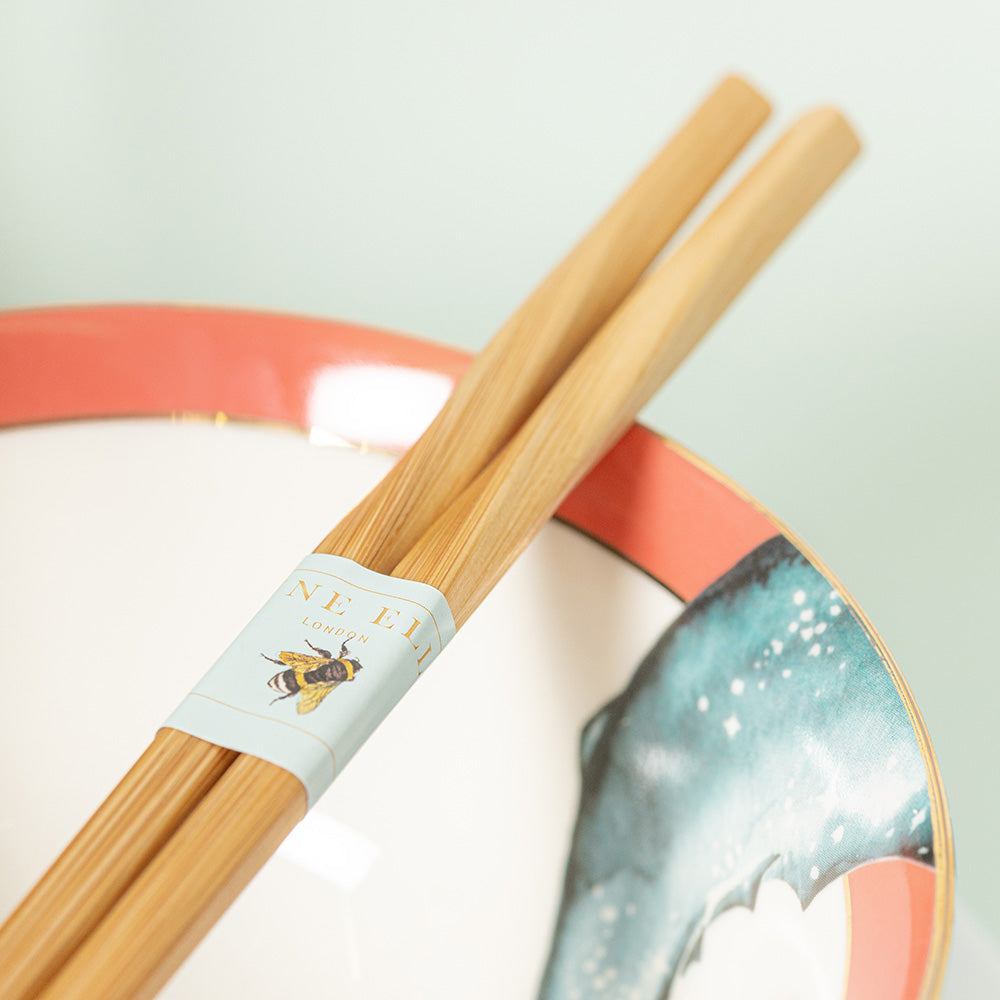 Ciotola per ramen con bacchette (set da 2)
