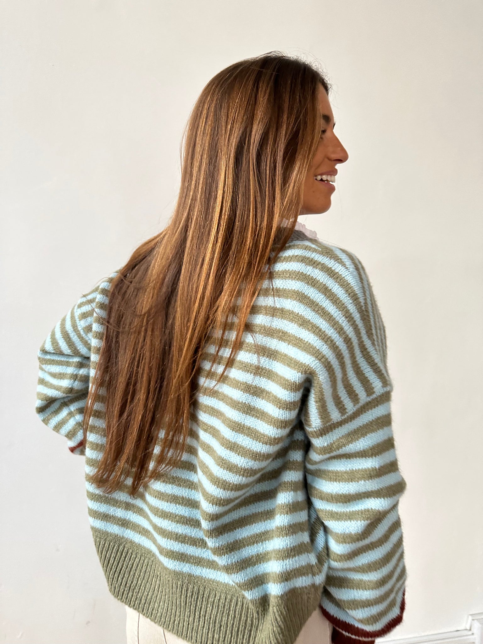 Cardigan blu Tessa