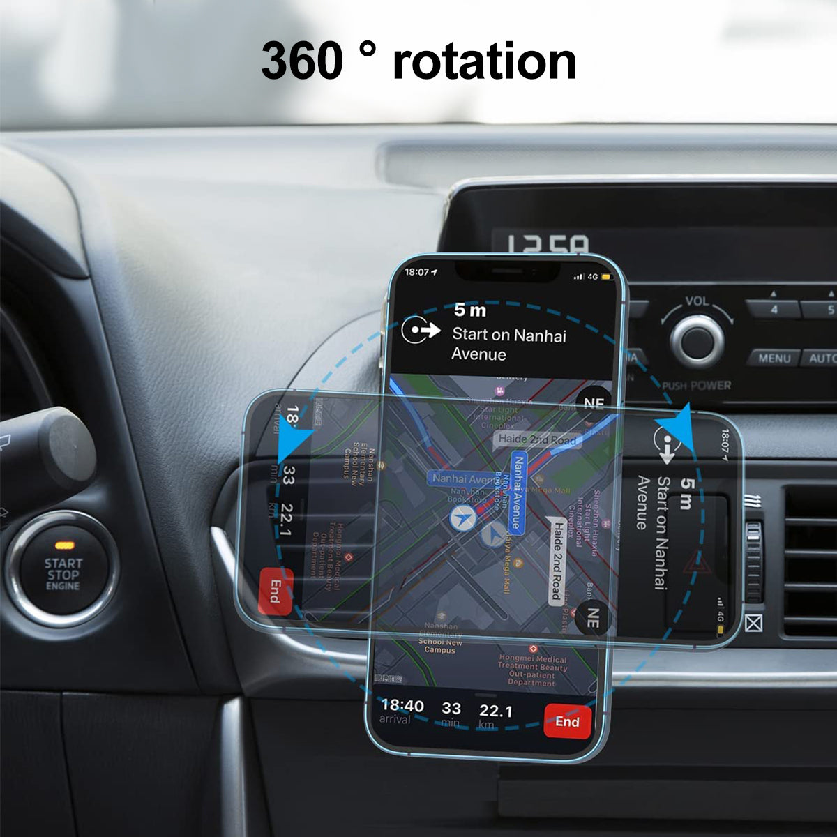 SUPPORTO E CARICABATTERIA PER AUTO MAGSAF