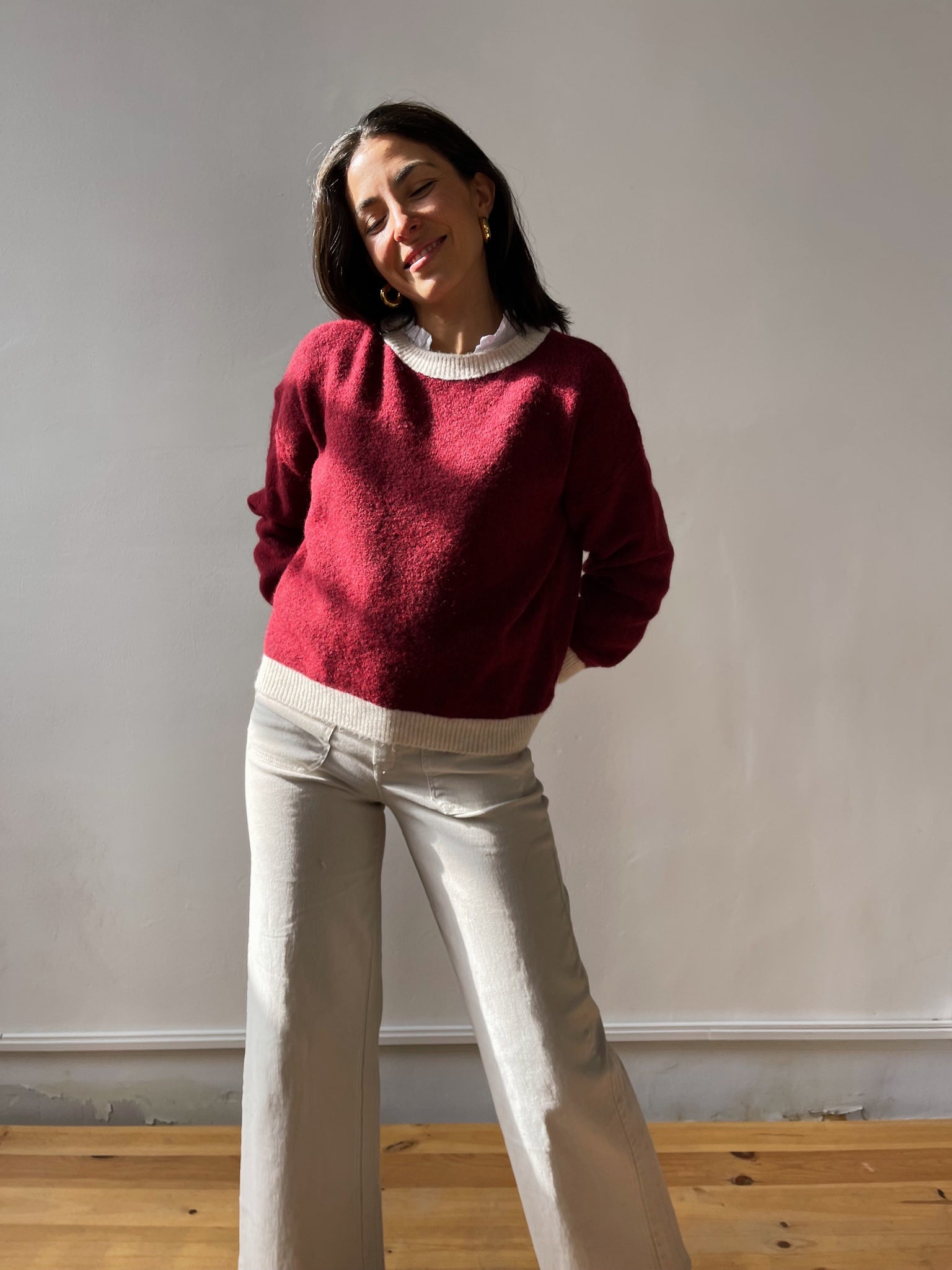 Maglia Sofia Borgogna