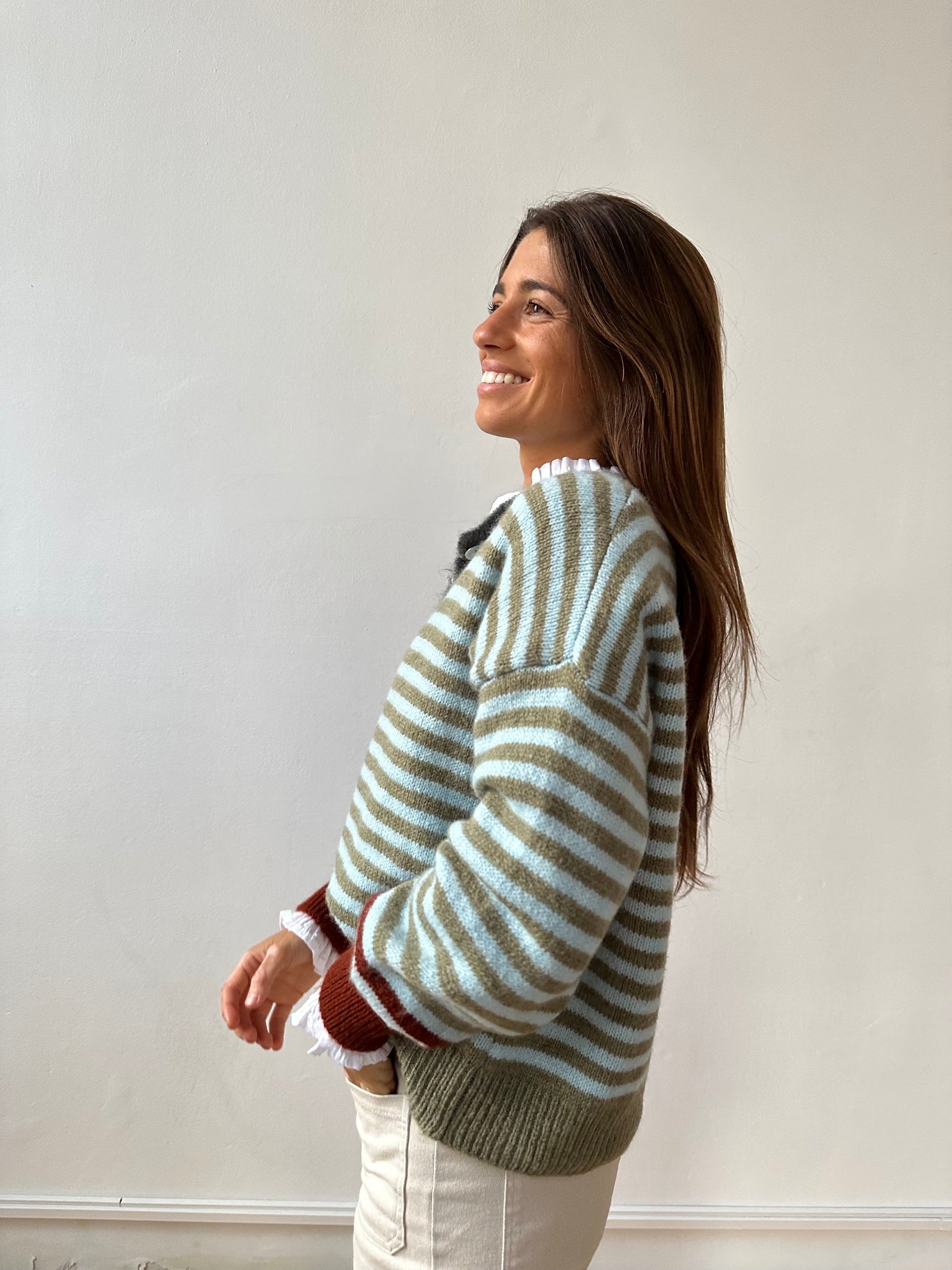 Cardigan blu Tessa