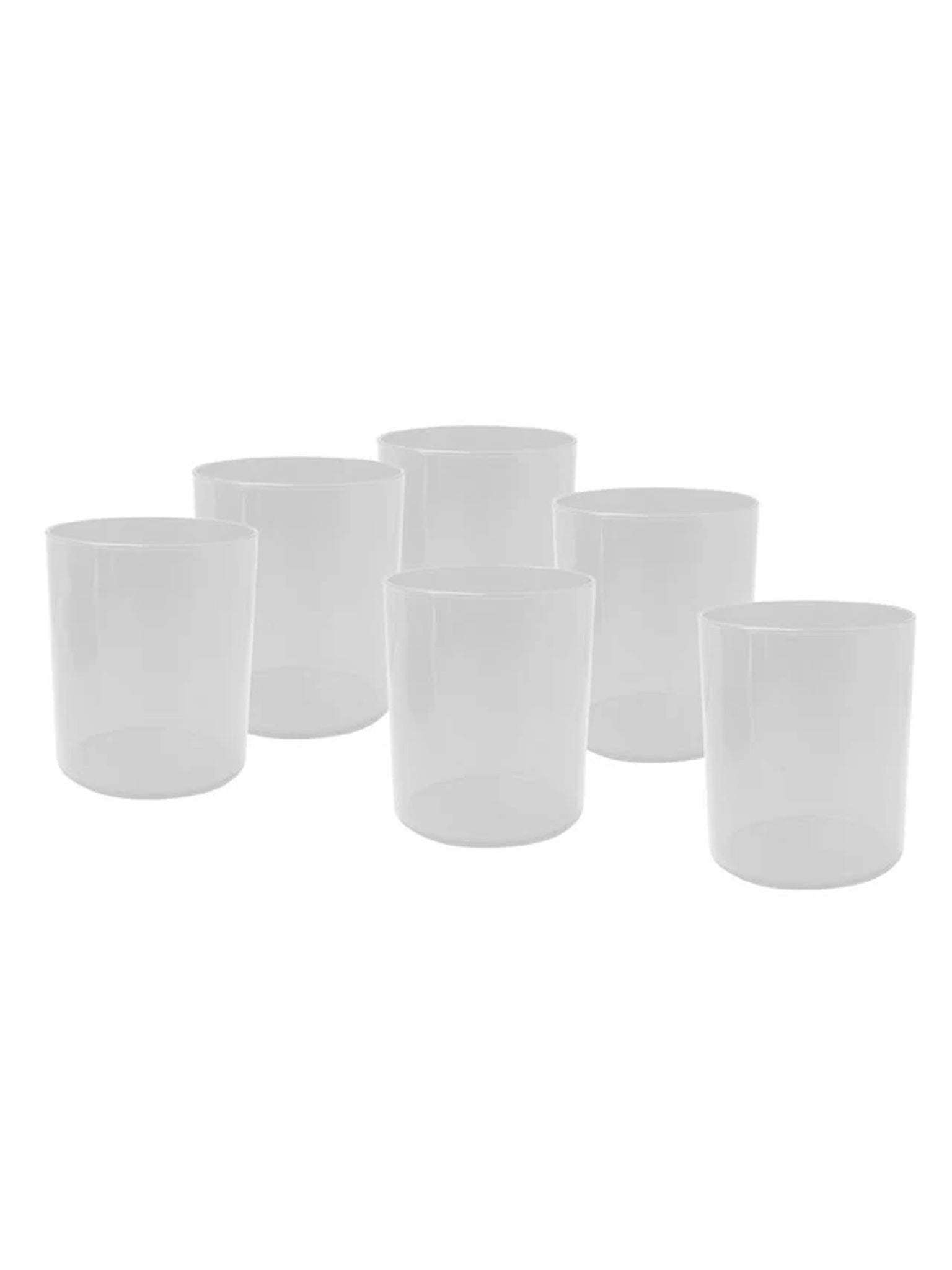 AERE Set 6 Bicchieri In Vetro 25Cl Bianco