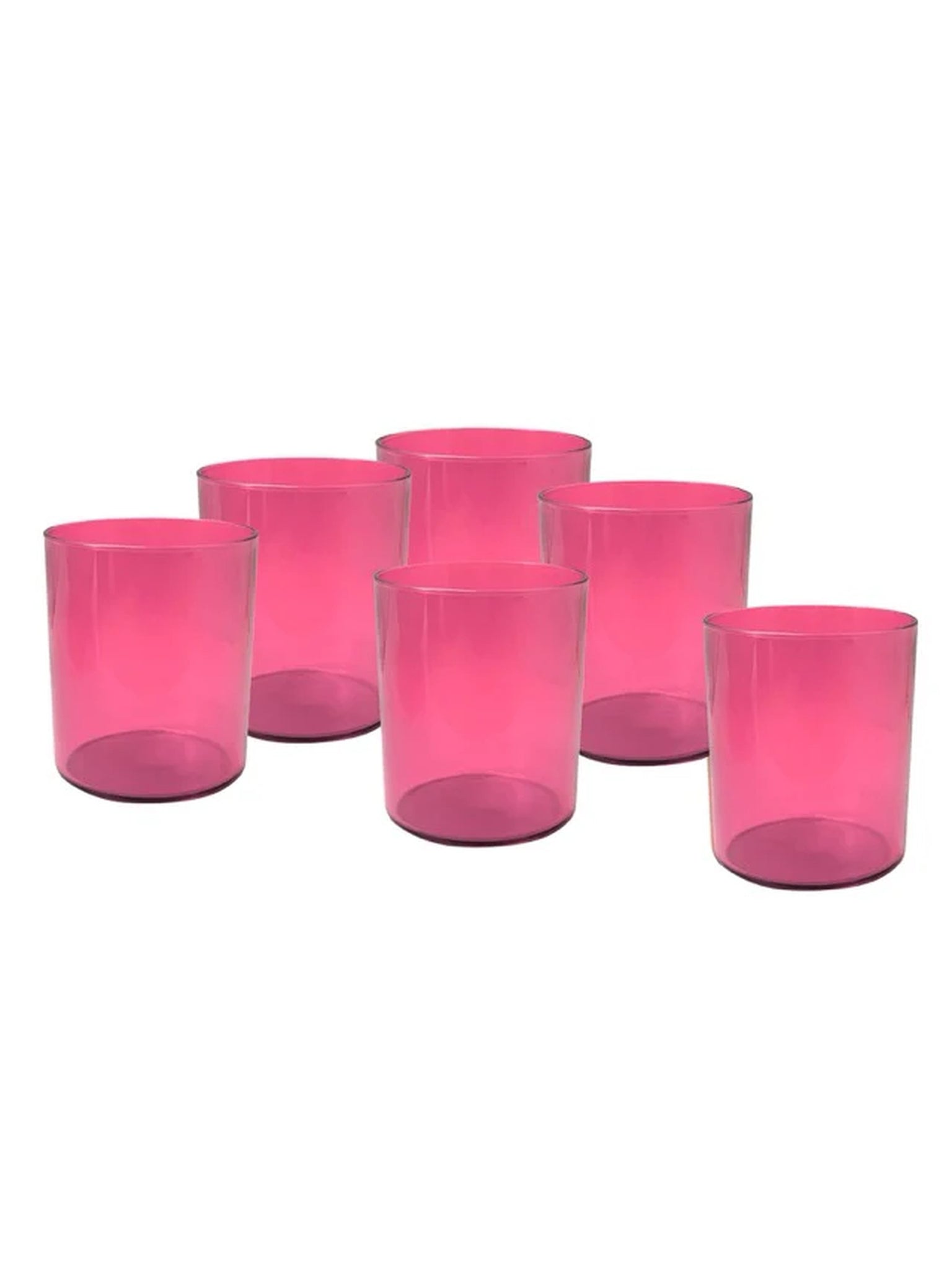 AERE Set 6 Bicchieri In Vetro 25Cl Rosa