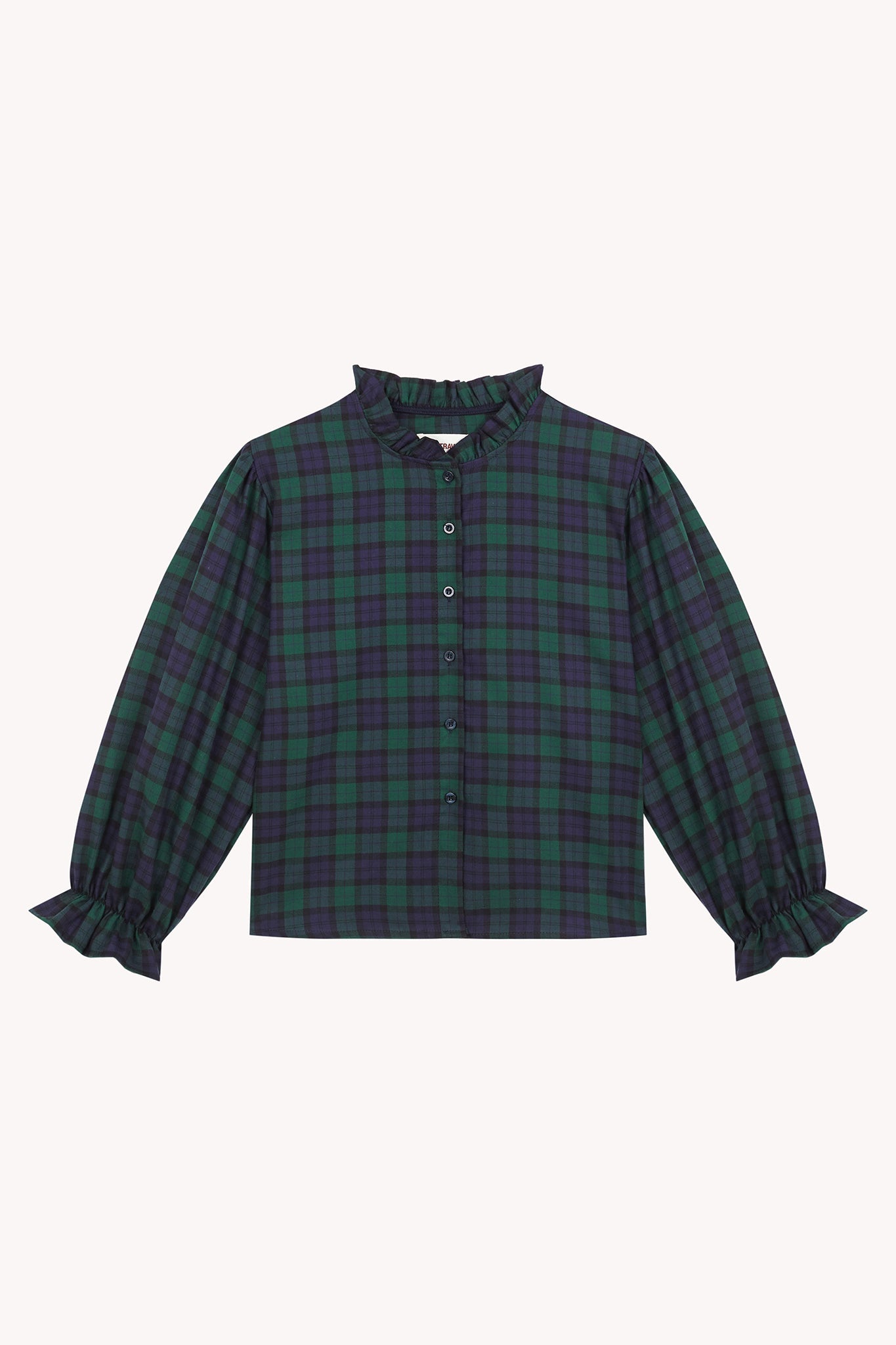 Camicetta Alia verde e blu navy