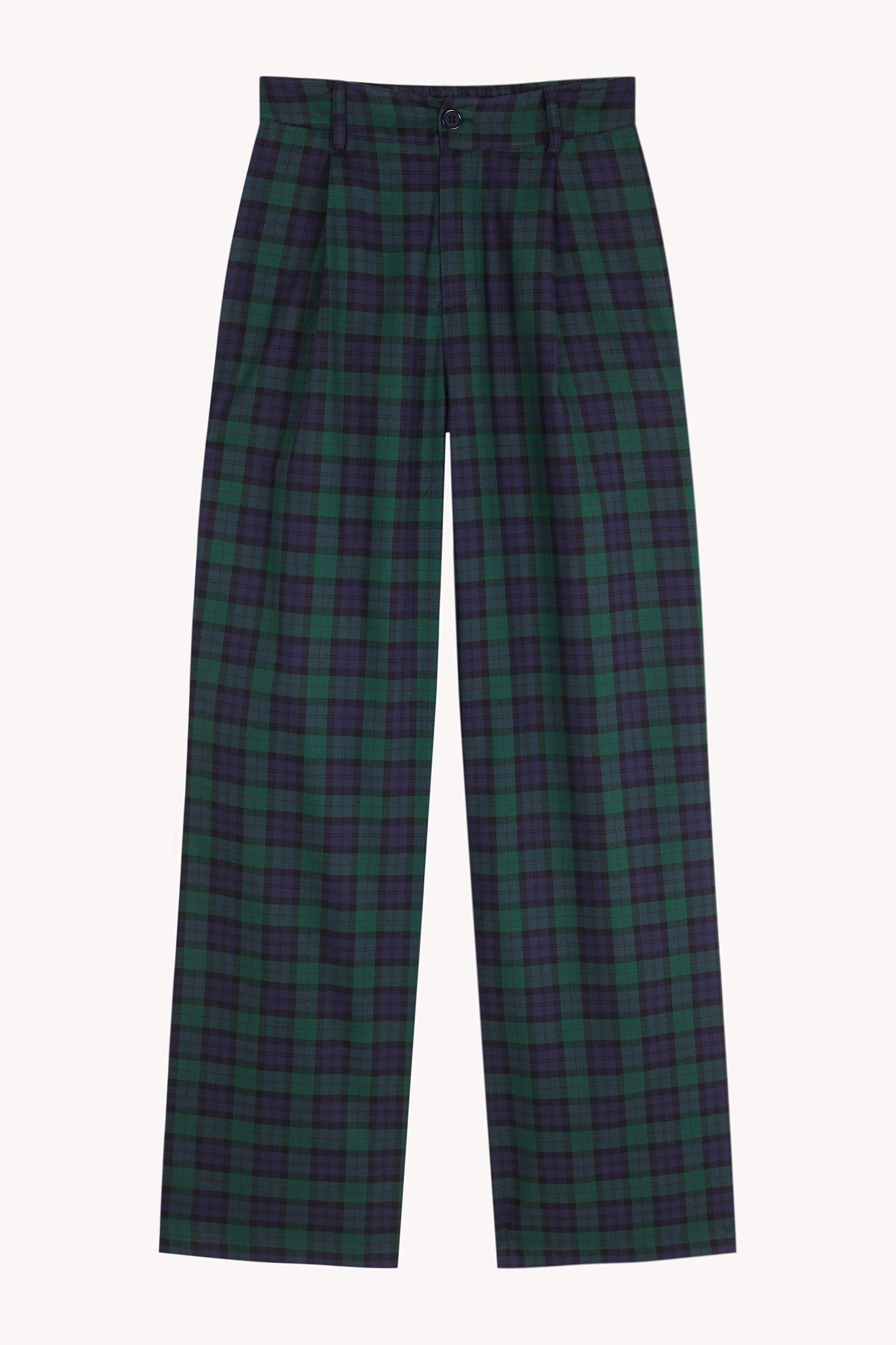 Pantaloni Alia verdi e blu navy