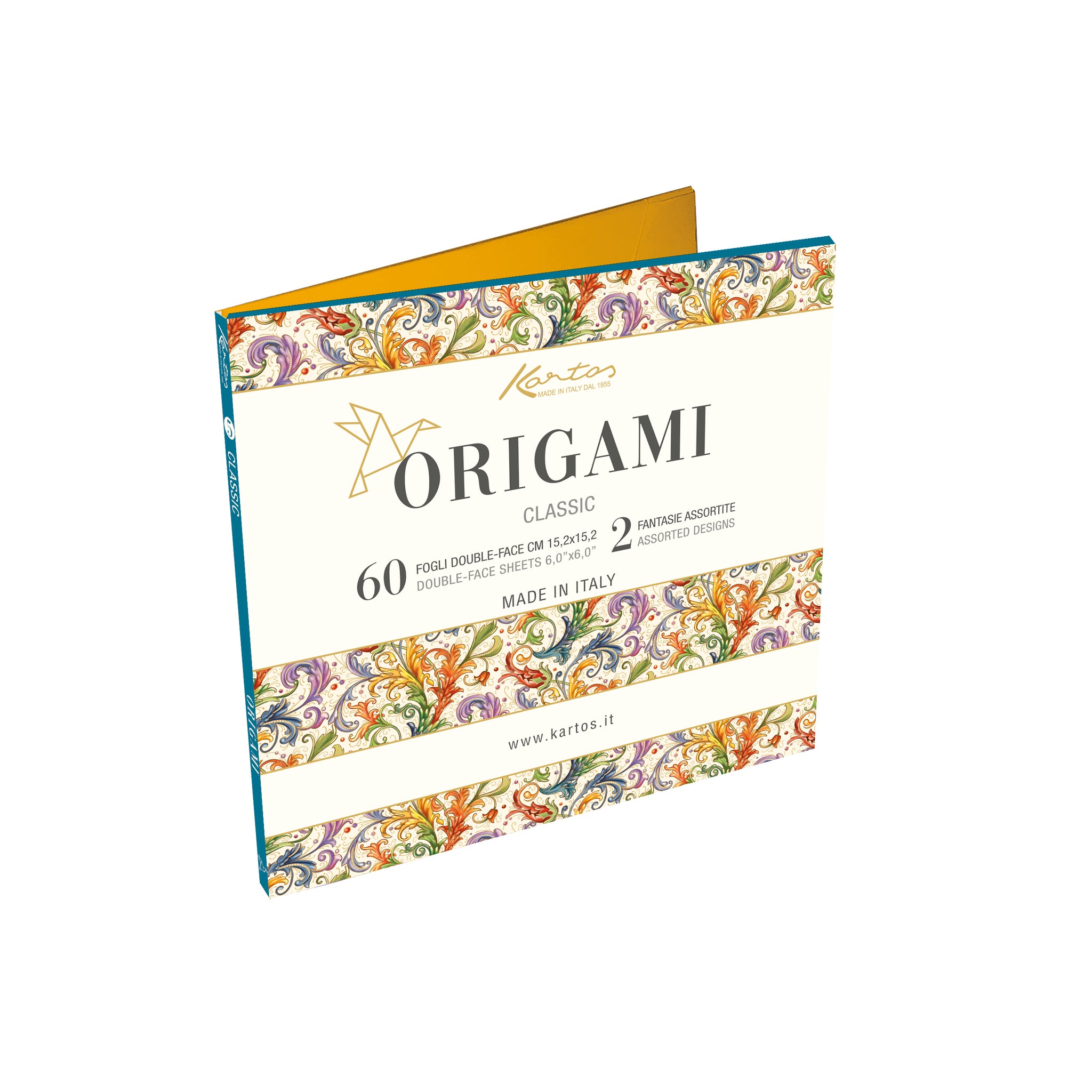 KIT 2 PORTFOLIO CON 60 FOGLI 2 SOGG. CAD. 15X15 PER ORIGAMI 6