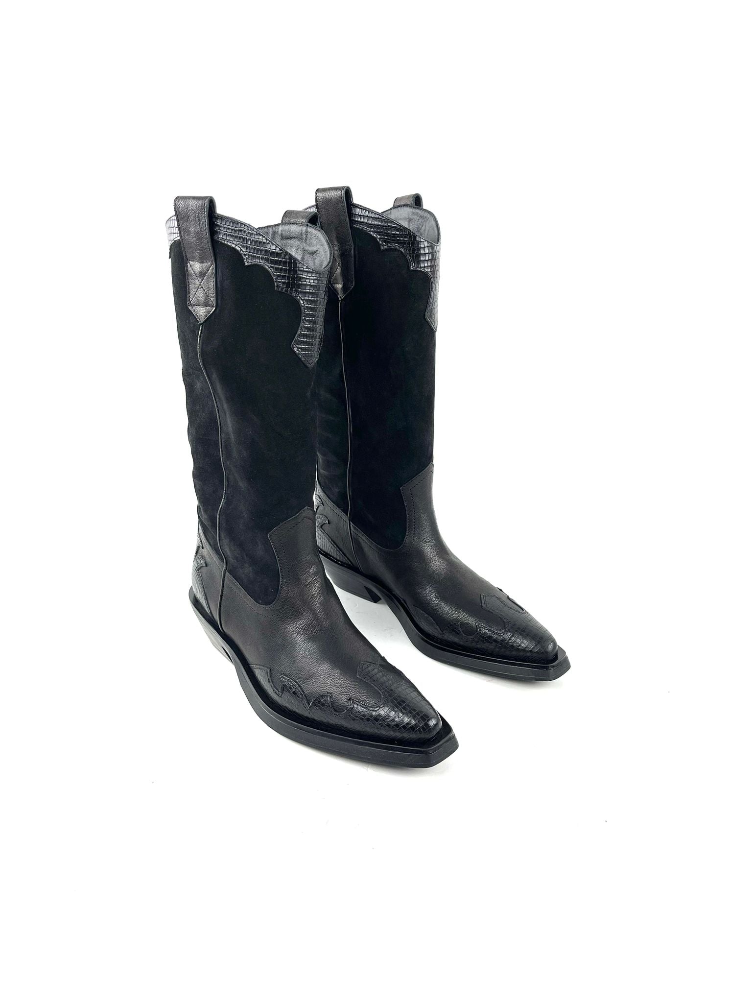AR 160 IN PELLE NERO + TEJUS NERO