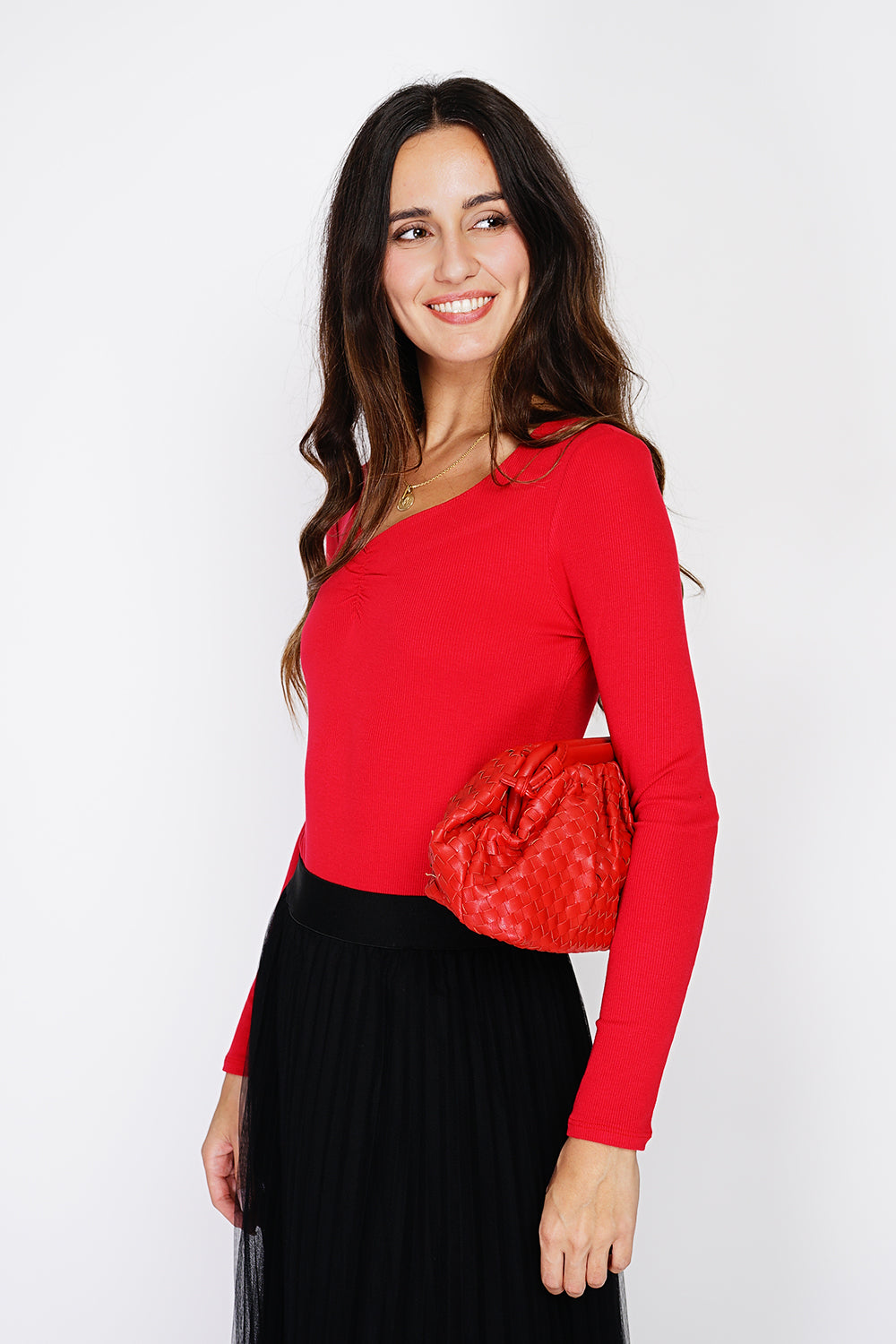 Body Con Scollo A Cuore A Costine - Hermes - Assuili