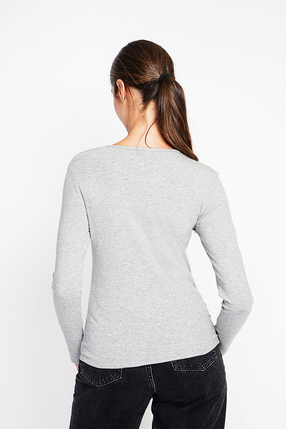 Maglione sottomaglione girocollo fodera termica manica lunga Flanella