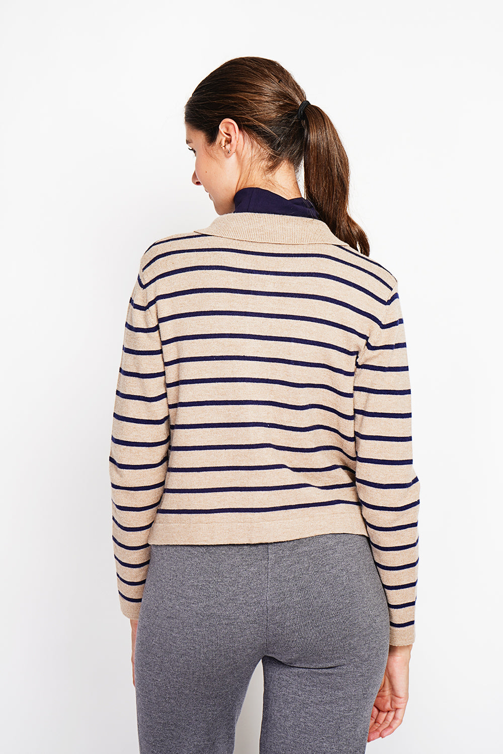 Gilet da marinaio a maniche lunghe con tasche a patta Torrone