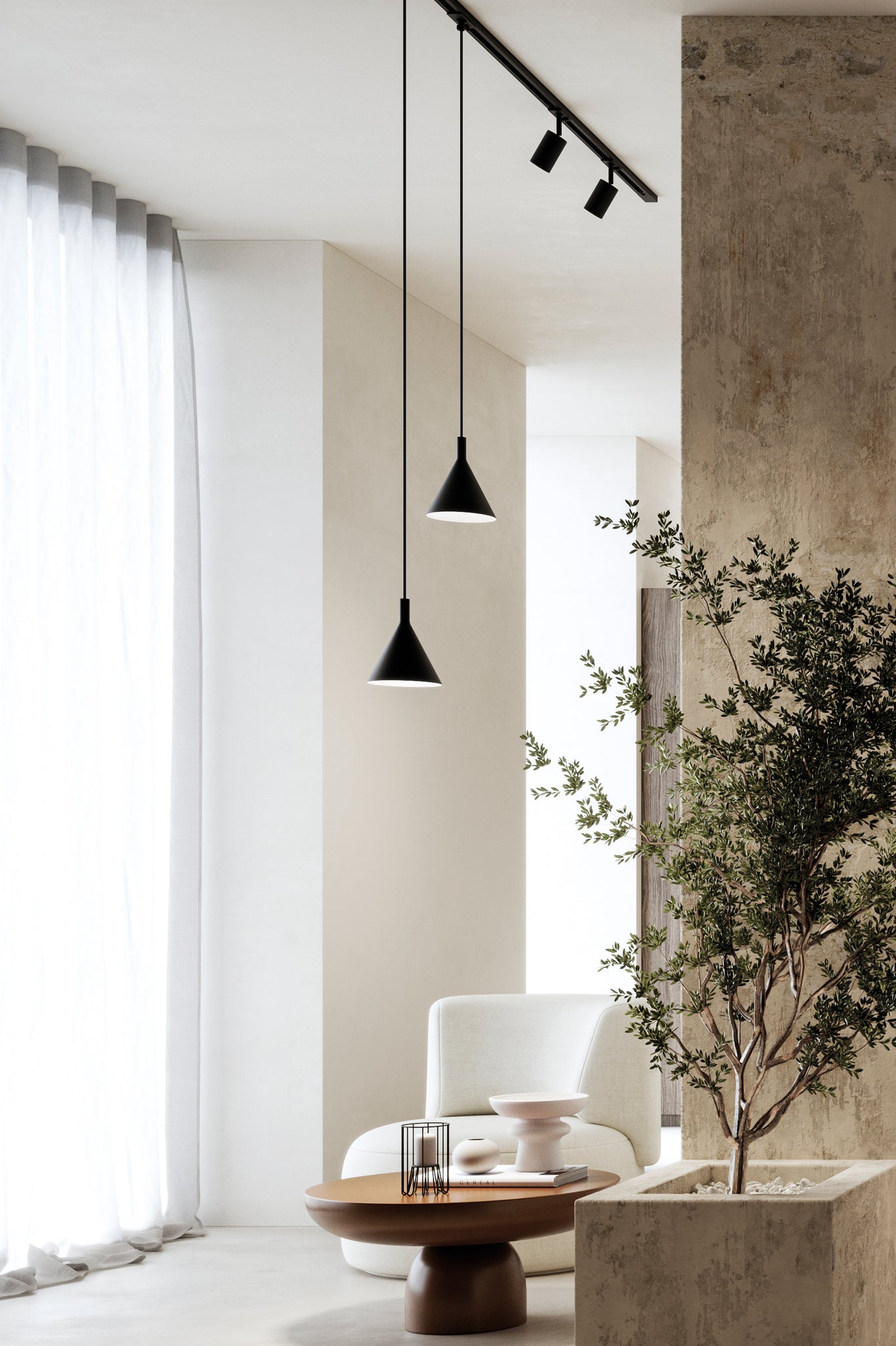 Lampada a sospensione ASIA - Nero