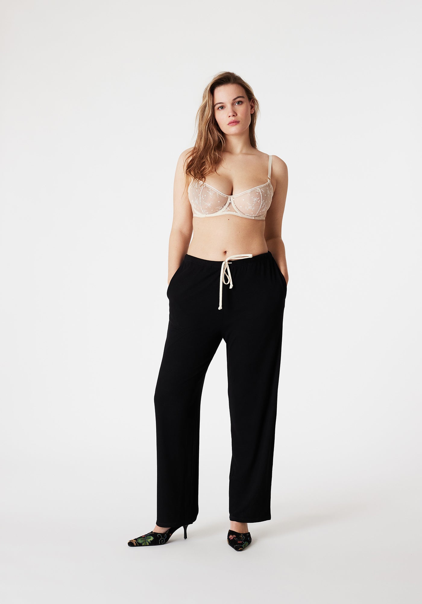 ELISE Noir Pantalon