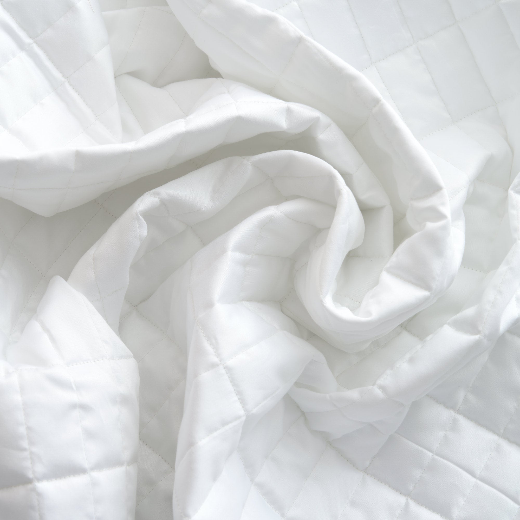 SMERALDO Quilt matrimoniale, Bianco