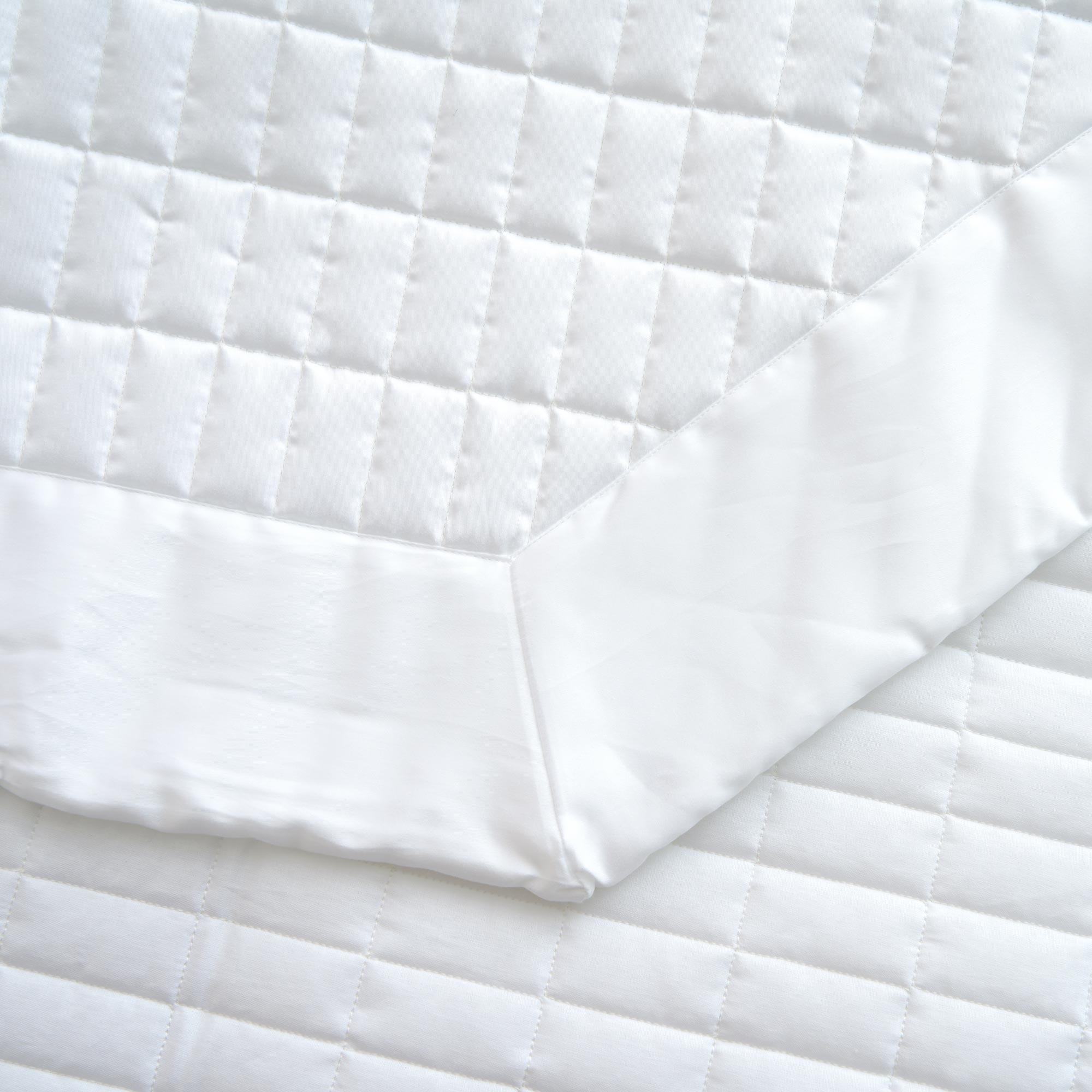 SMERALDO Quilt matrimoniale, Bianco