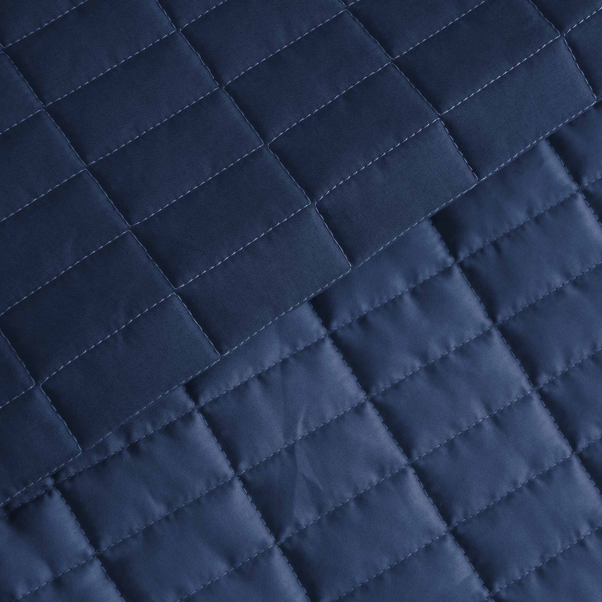 SMERALDO Quilt matrimoniale, Blu Navy