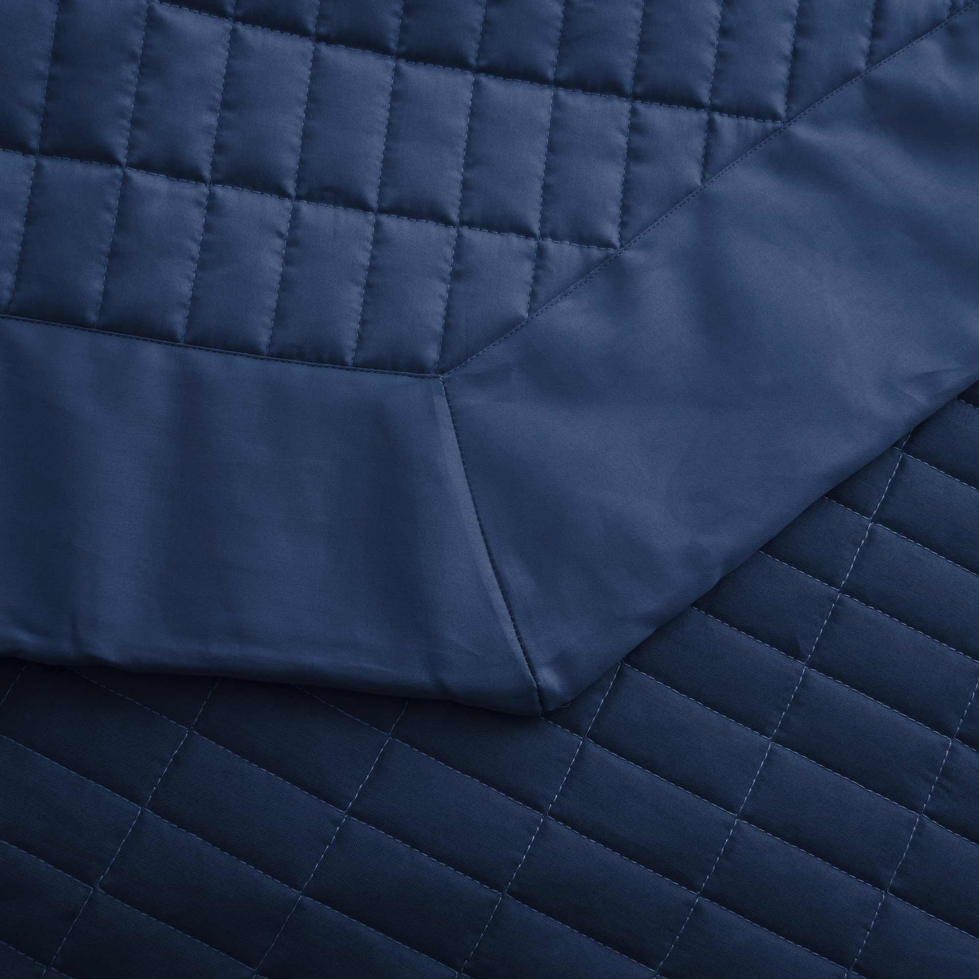 SMERALDO Quilt matrimoniale, Blu Navy