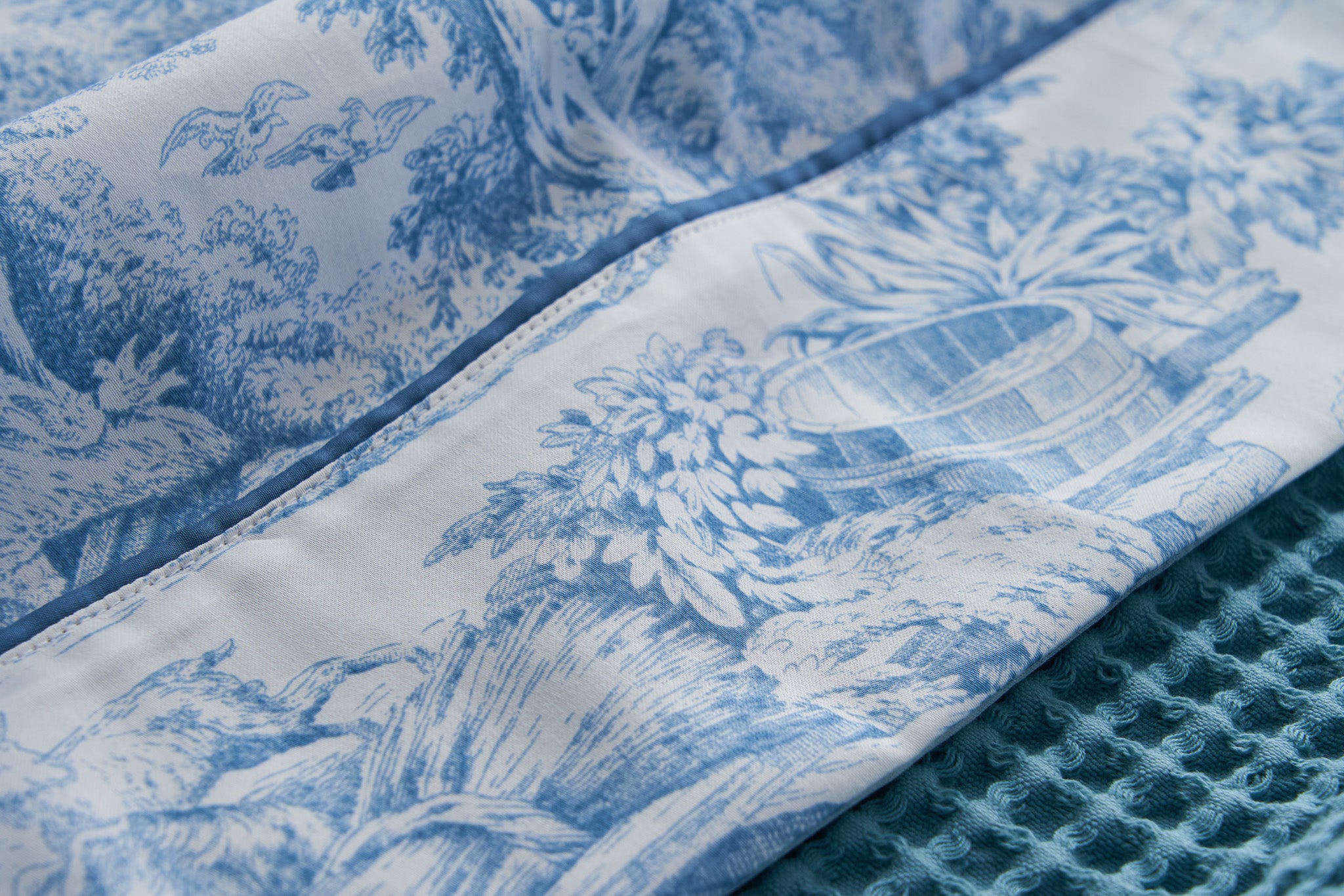 TOILE DE JOUY Completo letto matrimoniale, Blu