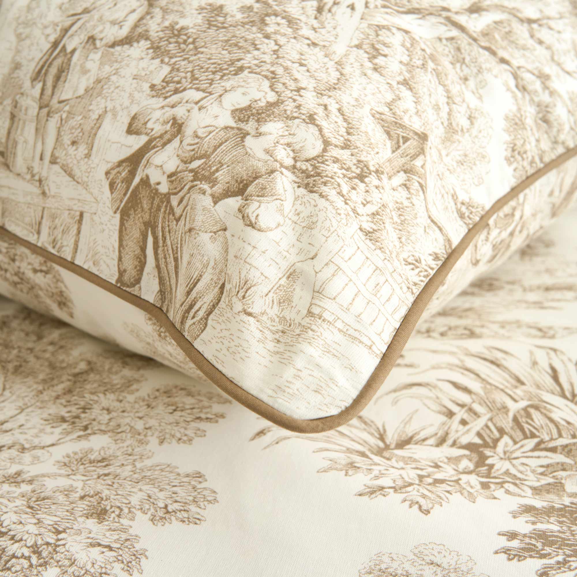 TOILE DE JOUY Parure copripiumino matrimoniale, Sabbia