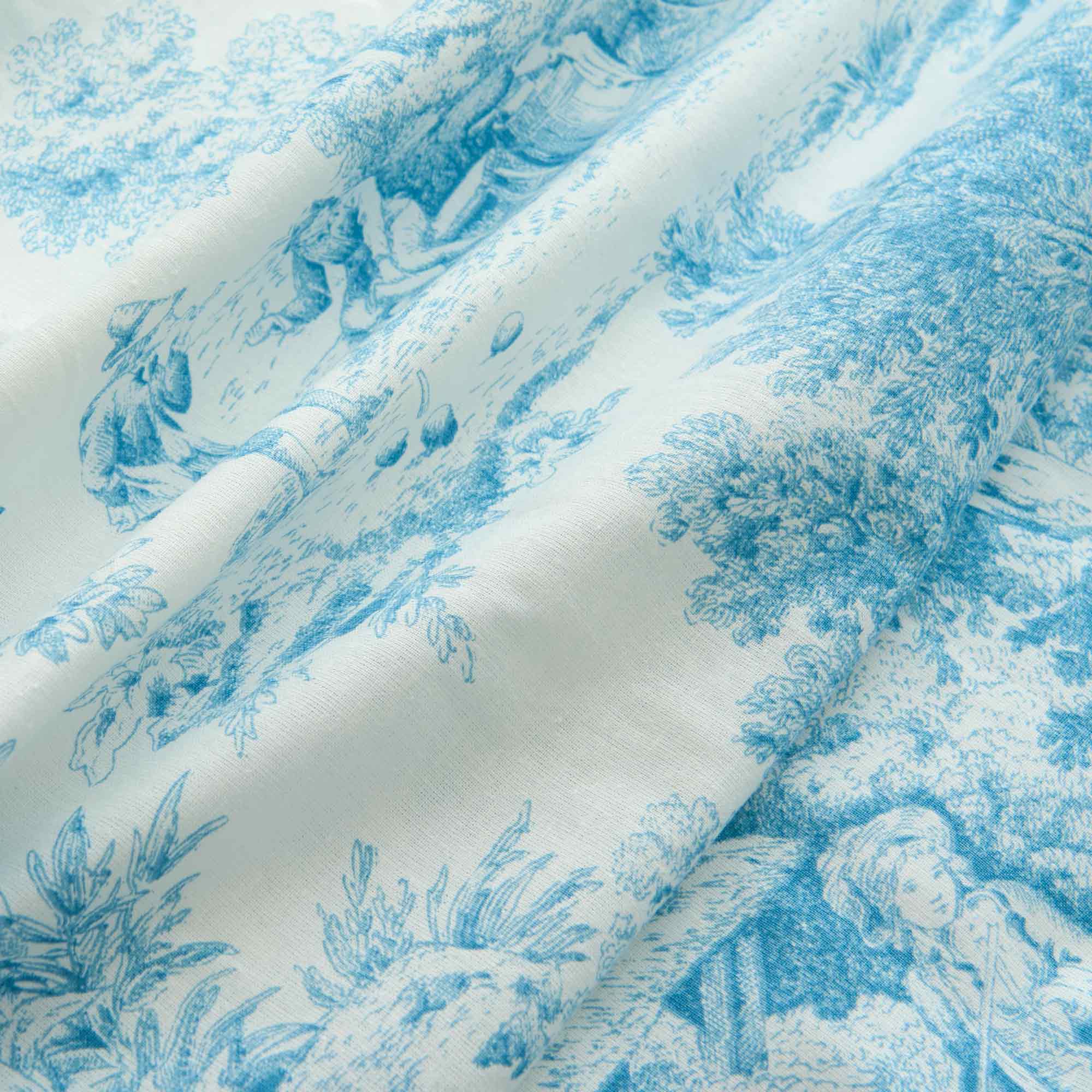 TOILE DE JOUY Parure copripiumino matrimoniale, Blu